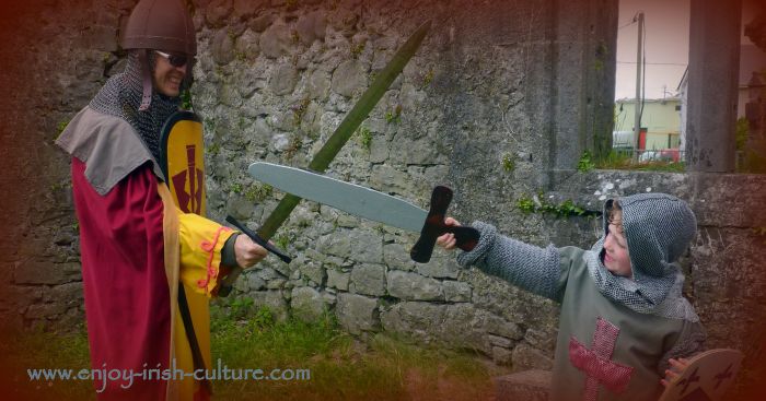 Irish history comes to life at the Athenry Heritage Centre, County Galway, Ireland, with medieval style dress up and archery.