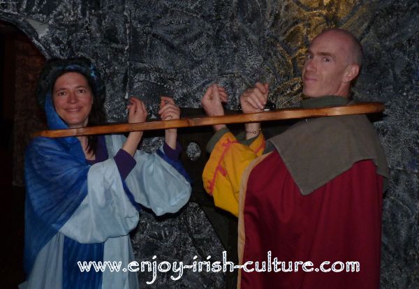 Irish history comes to life at the Athenry Heritage Centre, County Galway, Ireland, with medieval dress up.