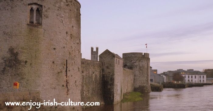 The Norman invasion saw the building of countless castles as military strongholds. King John's Castle at Limerick.