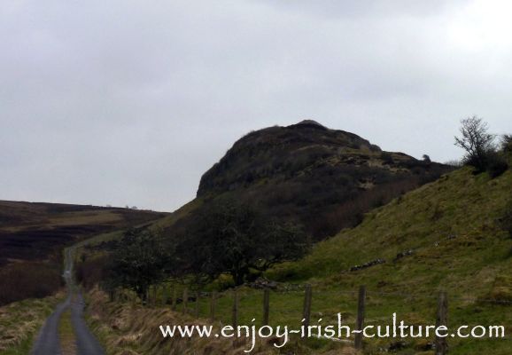 The walk up to Carrowkeel megalithic tombs in County Sligo, Ireland.