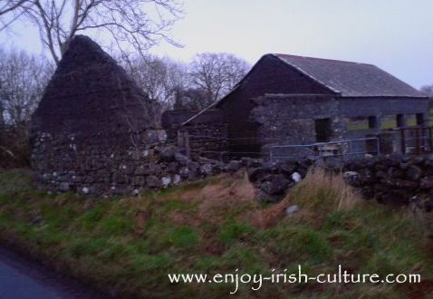 The Potato Famine in Ireland and its aftermath of emigration left behind many abandoned cottages in the countryside.