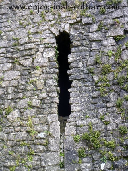 Arrow loop at the castle at Roscommon, Ireland.
