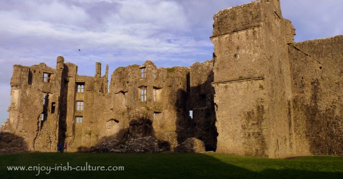 The manor house extension by Sir Malby at the castle at Roscommon, Ireland.