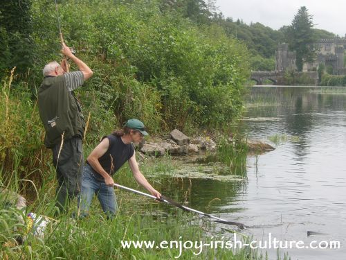 Fishing at Cong, County Mayo, Ireland.