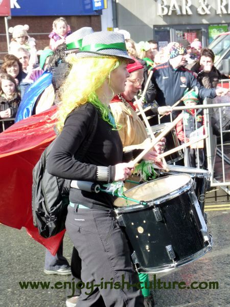 St Paddy's Day Parade Galway 2013, drummer