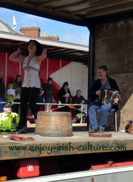 St Paddy's Day Parade Galway 2013, sean nos dancing