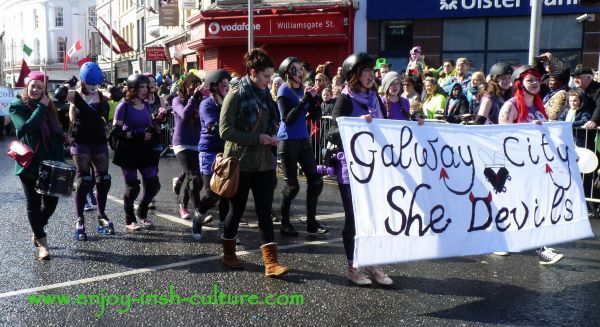 St Paddy's Day Parade Galway 2013, She Devils Club