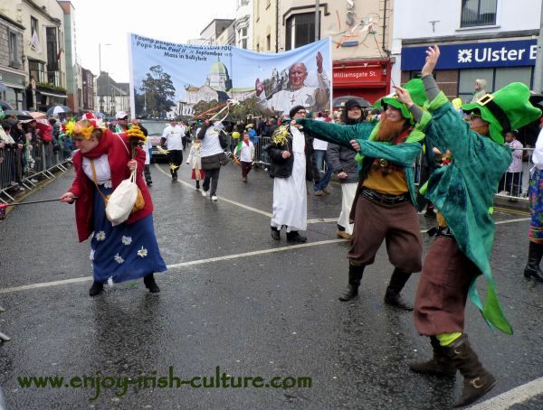 St Paddy's Day Parade Galway 2013, street artists