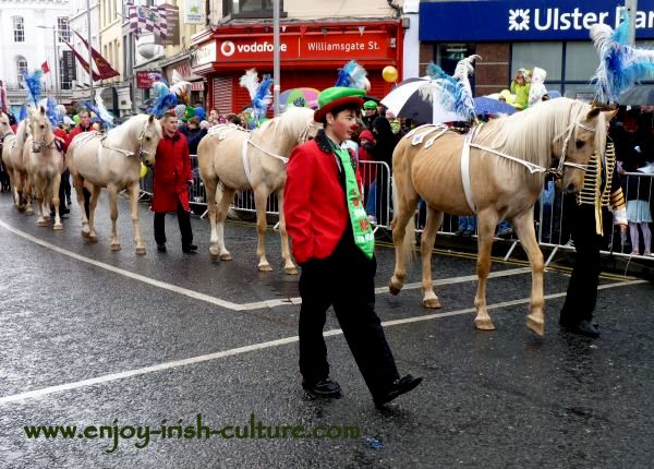 St Paddy's Day in Galway, circus performers