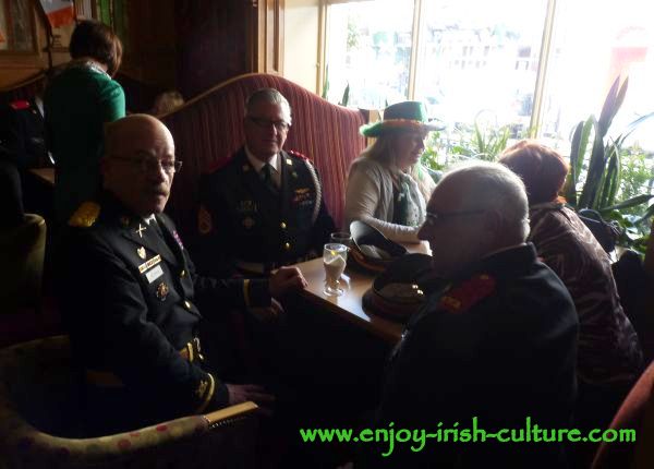 St Paddy's Day in Galway, celebrations at Park House after the parade