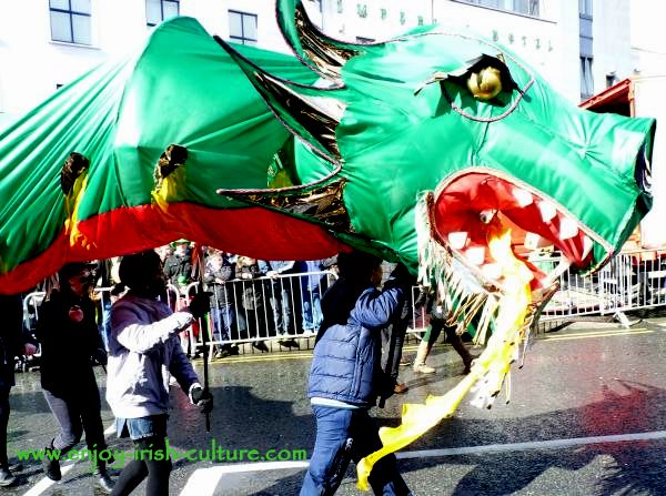 Paddy's Day in Galway, Ireland-dragon